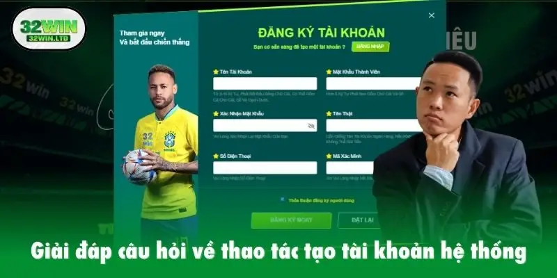Giải đáp câu hỏi về thao tác tạo tài khoản hệ thống